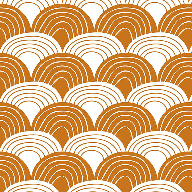 Sheets for kids bed waves brown